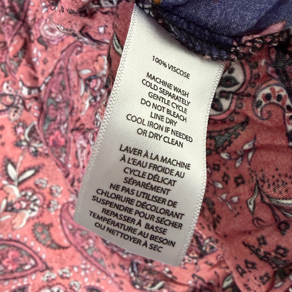 BeachLunchLounge Patchwork Boho Blouse Mixed Prin… - image 5